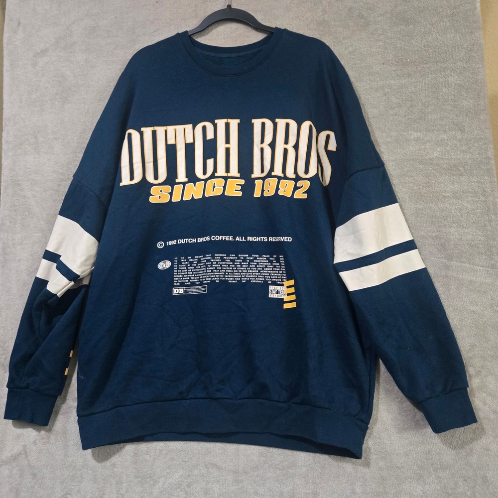 Dutch Bros Sweatshirt Since 1992 Crewneck Employee Exclusive Oversized Workwear